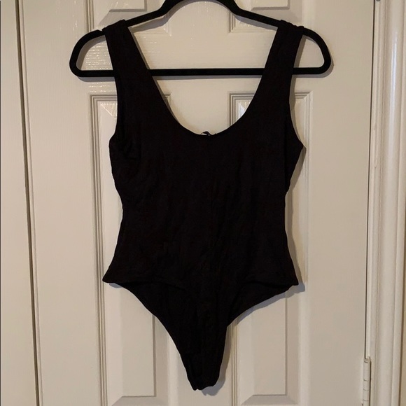 NWT JLUXLABEL Black JLUXBASIX Solid Tank Bodysuit - Picture 9 of 9
